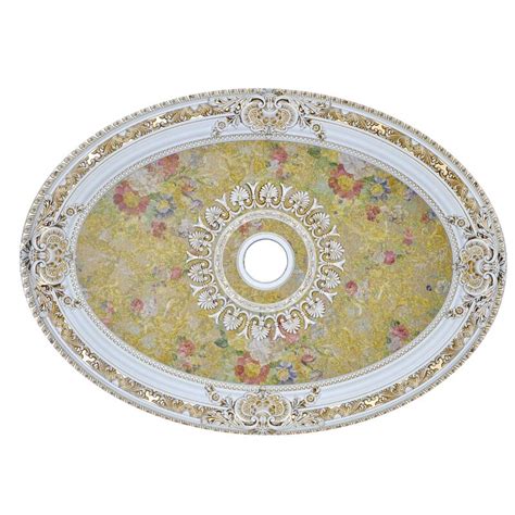 Our artisans then hand carve an original piece. Artistry Lighting Floral Oval Ceiling Medallion | Wayfair