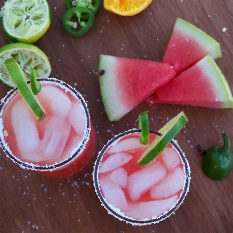 The Style Dossier Spicy Jalapeno Watermelon Margarita