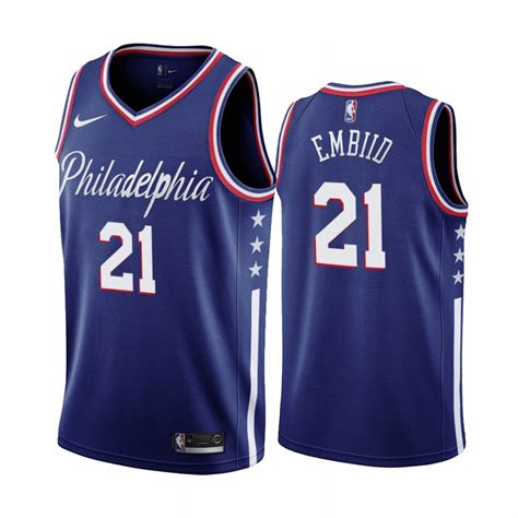 Shop philadelphia 76ers jerseys in official swingman and 76ers city edition styles at fansedge. Nike 76ers #21 Joel Embiid Navy 2019-20 City Edition ...