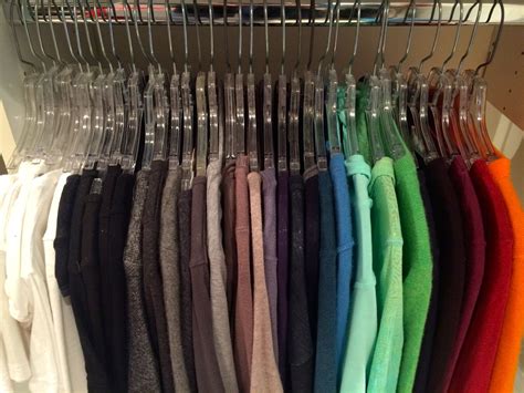 How Do I Organize Clothes By Color Organized Closets Pinterest
