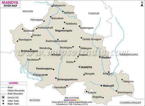 Mandya River Map