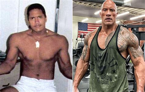 The Rock S Body Transformation From Teenage Years To Now Is Incredible