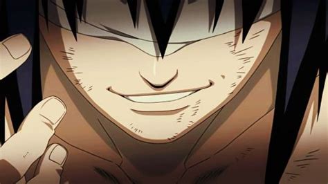 Sasuke Uchiha Naruto Shippuden Bandage Evil Smile Anime Manga