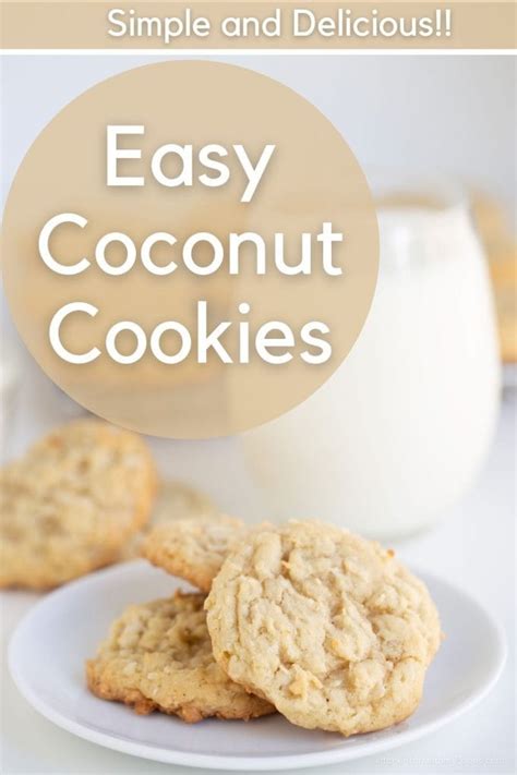 Easy Coconut Cookies Soft And Chewy Kitchen Fun With My 3 Sons