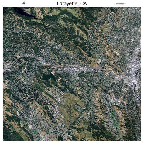Aerial Photography Map Of Lafayette Ca California