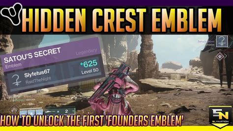 Destiny 2 Hidden Forge Emblem How To Get Satous Secret Crest Emblem