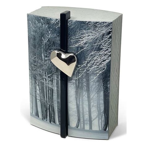 Winter Ceramic Cremation Urn For Ashes Aesthetic Urns