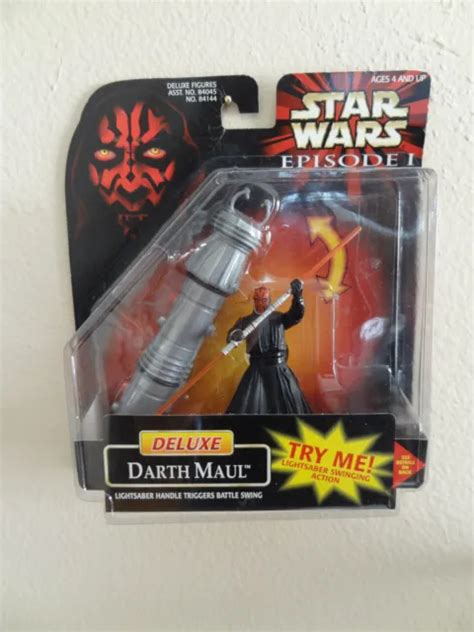 Deluxe Darth Maul Action Figure Lightsaber Star Wars Episode 1 Hasbro