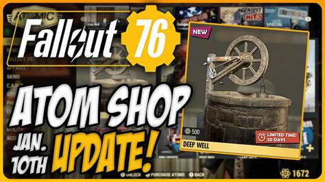 Fallout 76 Atomic Shop Update January 10th 17th YouTube