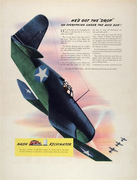 American Automobile Advertising Published By Nash In 1942