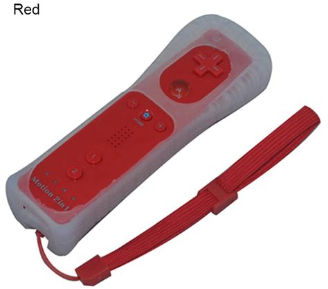 Купить Игровой контроллер Wii Remote красный с Motion Plus дешево в