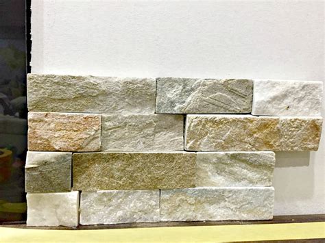 How To Install Stacked Stone Tile On A Fireplace Wall From