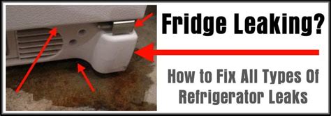 Fridge Leaking How To Fix A Leaking Refrigerator