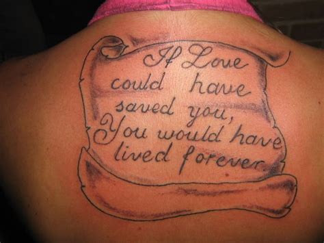 If Love Could Have Saved You You Would Have Lived Forever Save