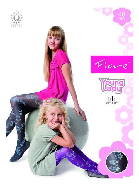 New Girls Lilit Young Lady 40 Denier Patterned Tights Sml Fiore Ebay