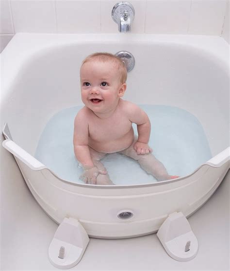 Usable from newborn to toddler. Baby Dam Bathtub Divider | POPSUGAR Family