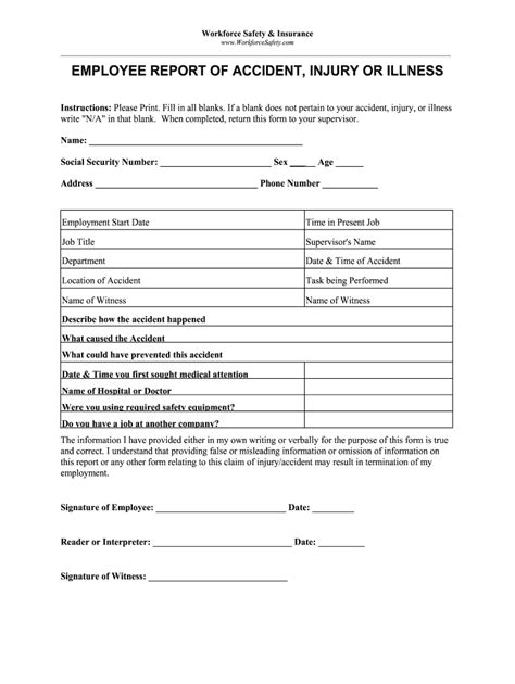 Employee Incident Report Pdf Fill Out And Sign Printable