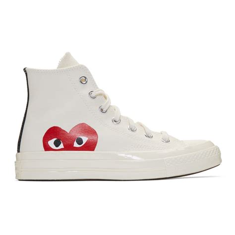 It went out of fashion and now it's huge here in the us. comme des garcons converse blanche