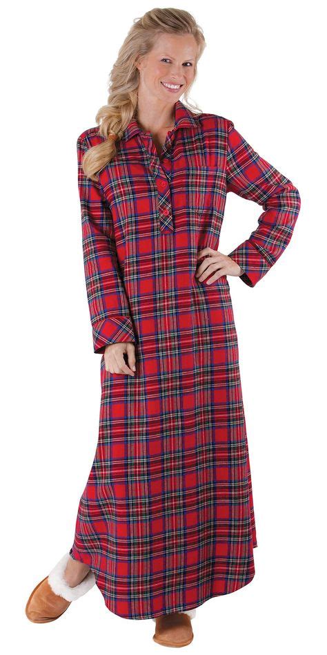 Classic Red Plaid Cotton Flannel Nightgown For Women 1x 16 18