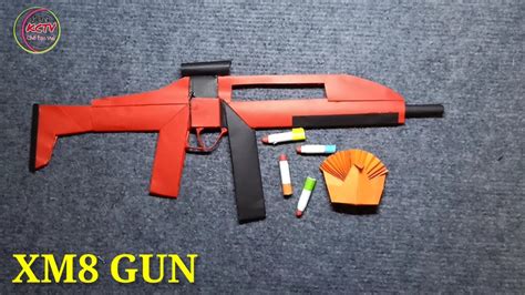 How To Fold Xm8 Gun With Craft Paper Gấp Súng Origami Gun Xm8