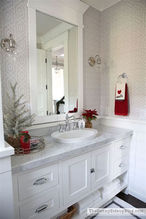 Define a beautiful style in your bathroom guided by this modern & contemporary concept from bathrooms. 15 Brilliant Christmas Bathroom Decor Ideas