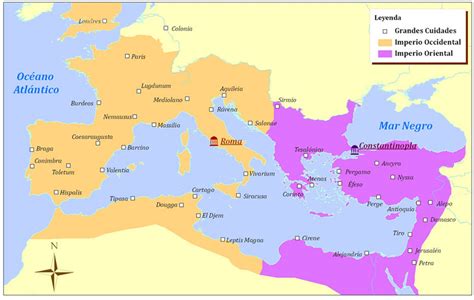 Crisis De La Iglesia Y Del Estado Mapa Del Imperio Romano De Occidente