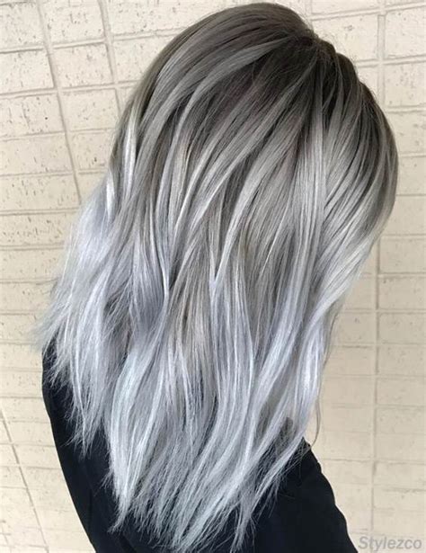 Perfect Combination Of Grey And Silver Hair Colors For 2018 Stylezco