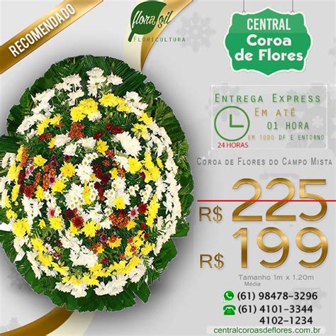 BrasÍlia Df Coroa De Flores 149oo 6198237 28oo 24 Horas CemitÉrio Campo Da EsperanÇa Asa