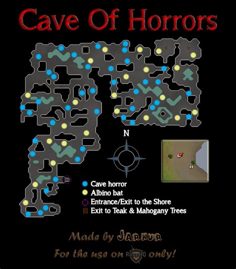 Cave horrors are often killed for their black mask drops along with a decent rate of hard clue drops. Cave of Horrors Map - RuneScape Guide - RuneHQ