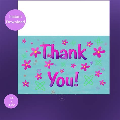 Pin On Thank You Cards Instant Downloads
