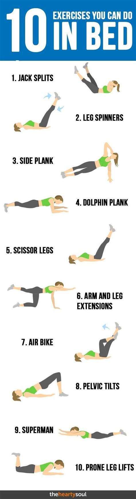 A Quick 8 Minute Evening Workout Before Bed Bed Workout Evening