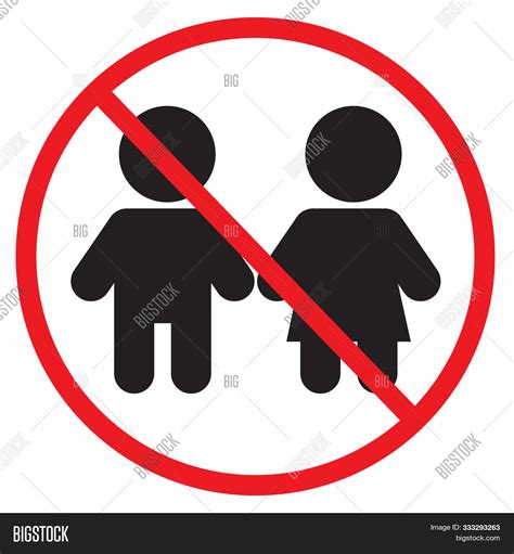 Not Children Icon On Image And Photo Free Trial Bigstock