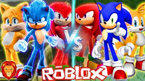 Team Sonic Vs Team Sonic La Pelicula En Roblox Batalla Epica De