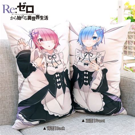 Japan Anime Rezero Lovely Emilia Beatrice Rem Ram Pp Cotton Pillow
