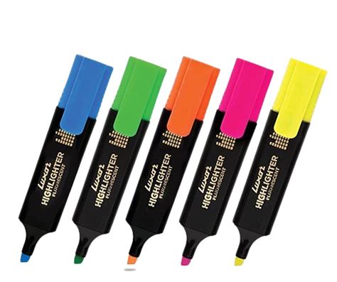 Luxor Highlighter Assorted Colors Set Of 5 Amazon In Office Products