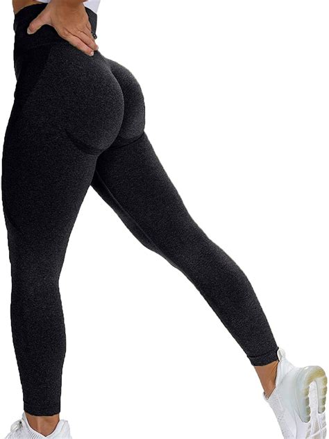 VASLANDA Sculpt Seamless Leggings For Women Workout Yoga Pants High Waisted Butt Lifting