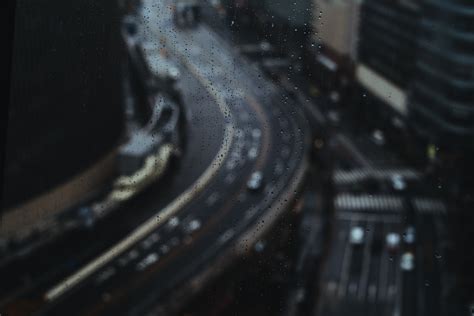 Road Highway Through Rainy Drops Glass Hd Photography 4k Wallpapers