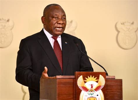 President biden on march 11 mourned a year of americans' collective suffering and sacrifice because of the pandemic. President Ramaphosa To Address The Nation Tonight | Careers Portal