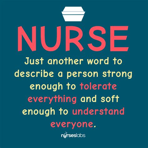 Nurse Just Another Word To Describe A Person Strong Enough To Tolerate