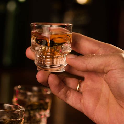 Skull Shot Glasses 1 8oz 50ml Drinkstuff