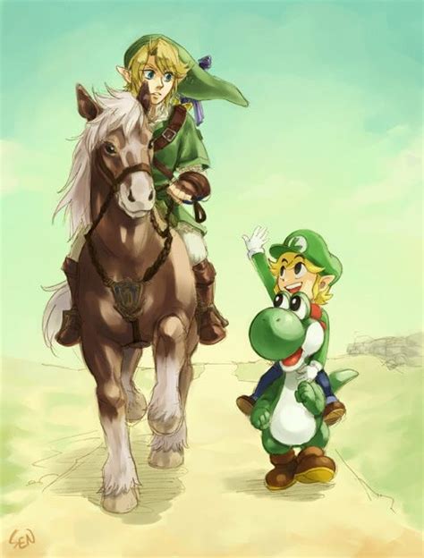 The Legend Of Zelda And Mario Series Crossover Link
