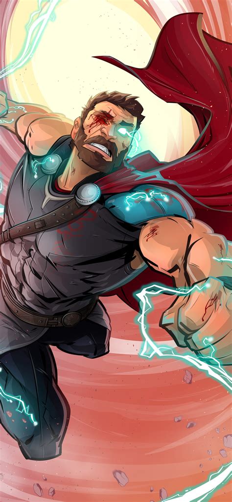 1125x2436 Thor God Of Thunder Fan Art Iphone Xsiphone 10iphone X Hd