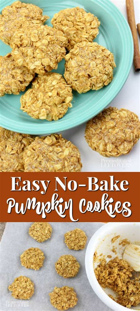Quick And Easy No Bake Pumpkin Cookies Recipe