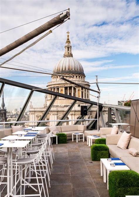 Madison London Rooftop Bar Overlooking St Pauls Cathedral London