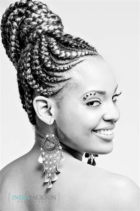 Cornrow Updo Natural Braid Styles Short Hair Styles Ethnic Hairstyles Afro Hairstyles