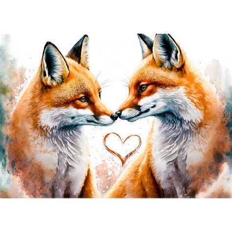 Foxes In Love Post Stone