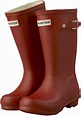 Kids Hunter Wellies Red Original Rubber Rain Wellington Boots Assorted ...