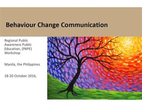 Introduction To Behavior Change Communication Bcc