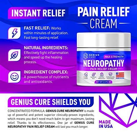 Wholesale Genius Neuropathy Nerve Pain Relief Cream Maximum Strength