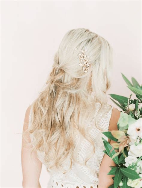 50 peinados de novia con pelo suelto sé natural sé tú misma